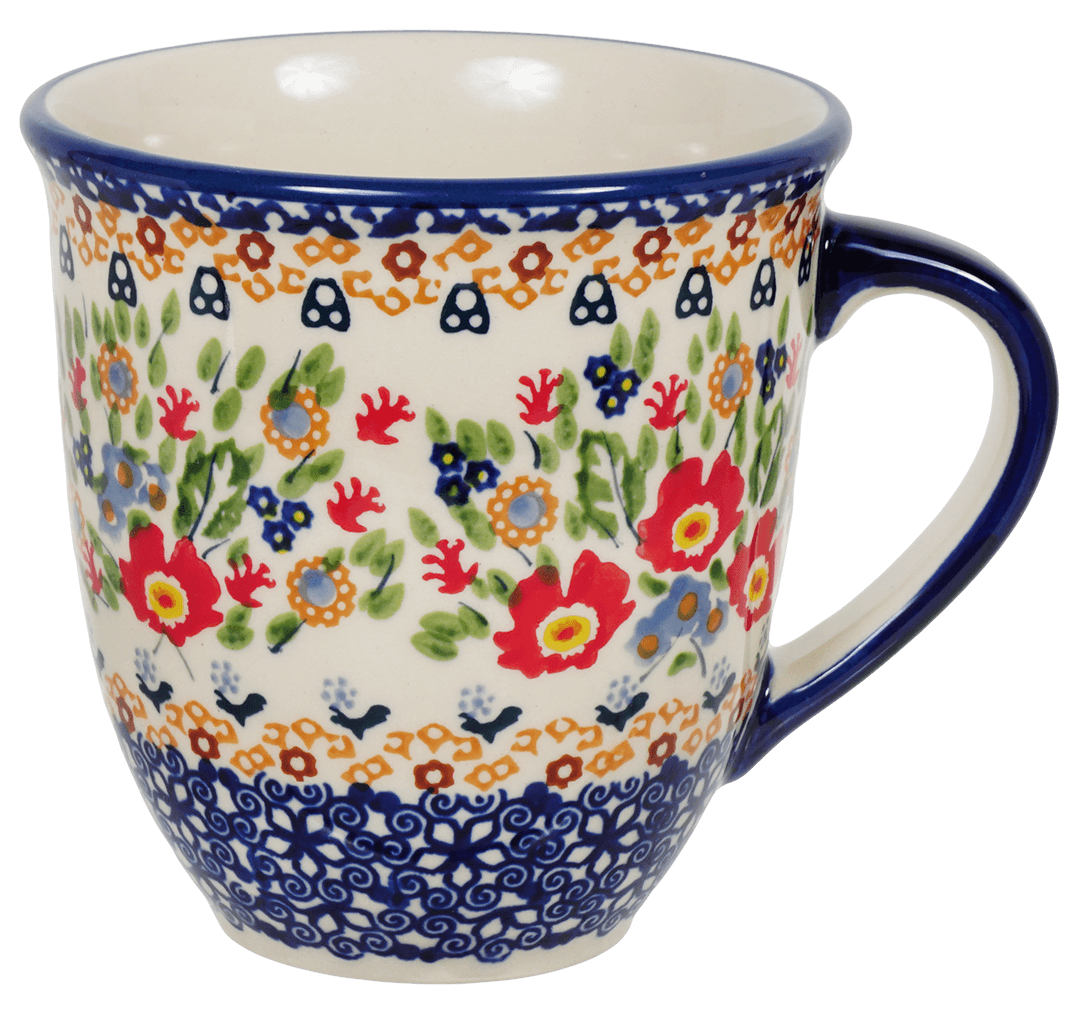 Mug, Mars Mug, 16 oz Large in "Poppy Persuasion" by Manufaktura | K106S-P265