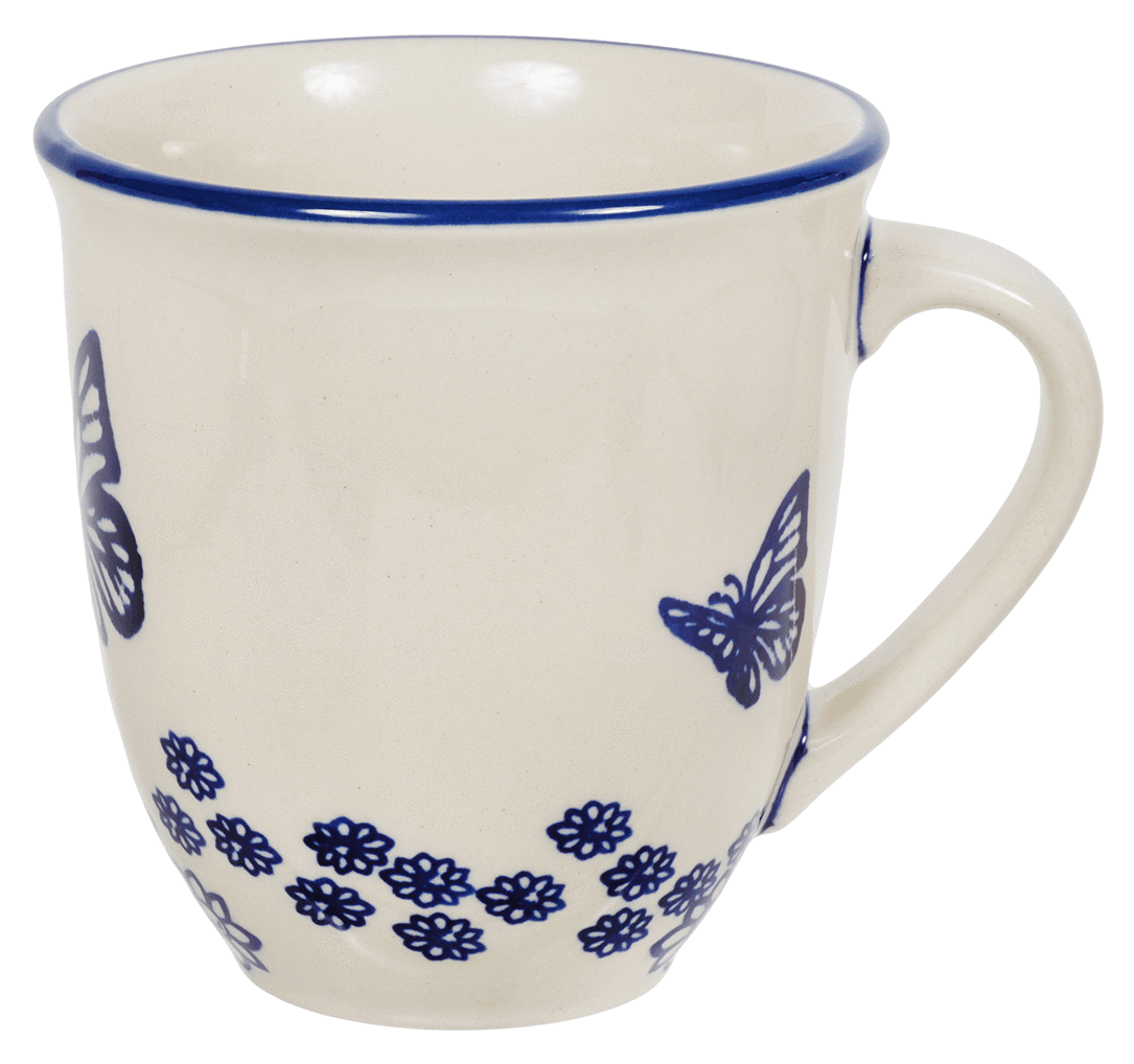 Mug, Mars Mug, 16 oz Large in "Butterfly Garden" by Manufaktura | K106T-MOT1