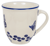 Mug, Mars Mug, 16 oz Large in "Butterfly Garden" by Manufaktura | K106T-MOT1