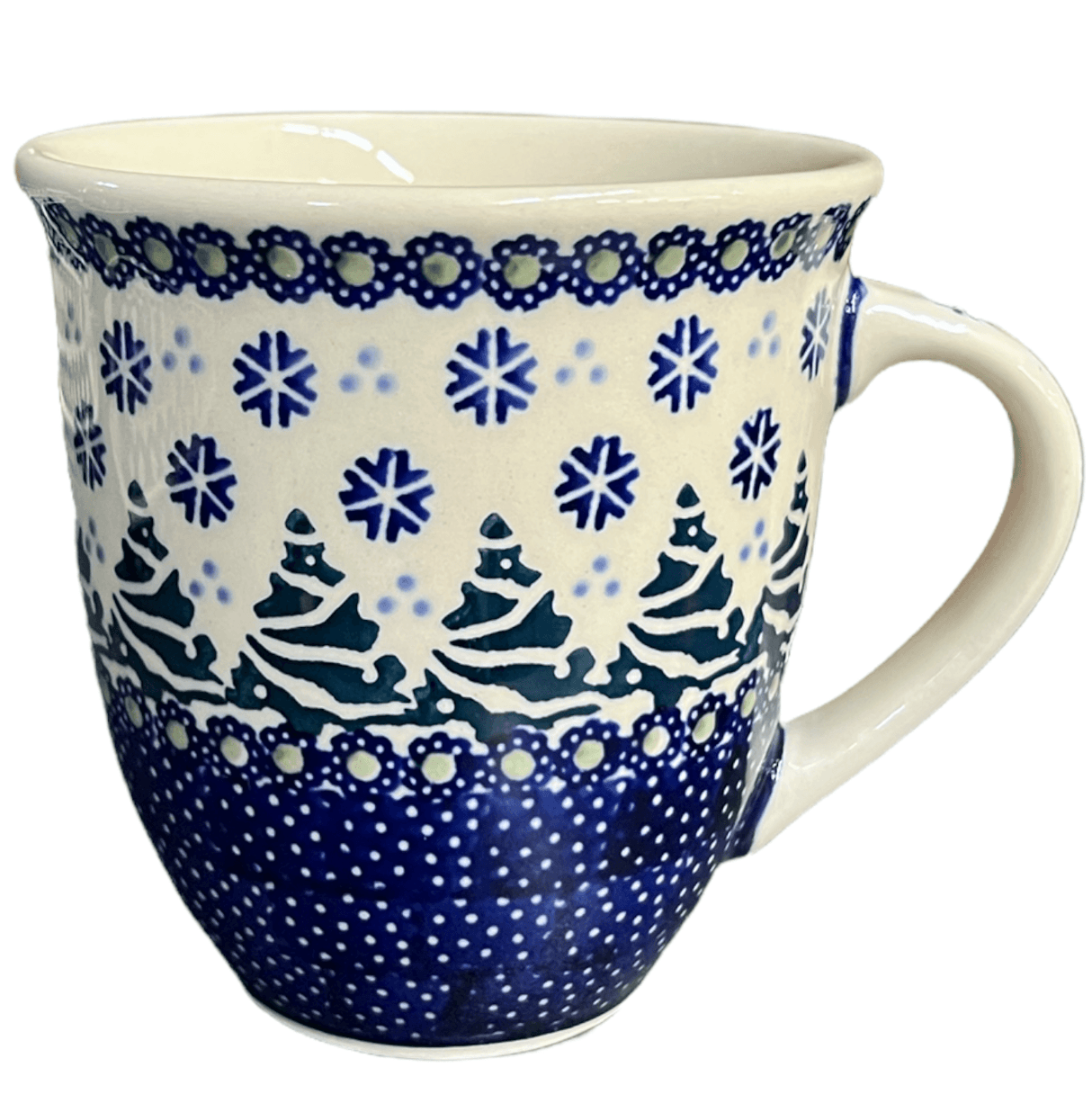 Mug, Mars Mug, 16 oz Large in "Snowy Pines" by Manufaktura | K106T-U22