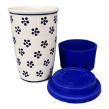 Mug, Travel, 14 oz in "Petite Floral" by Manufaktura | K115T-64