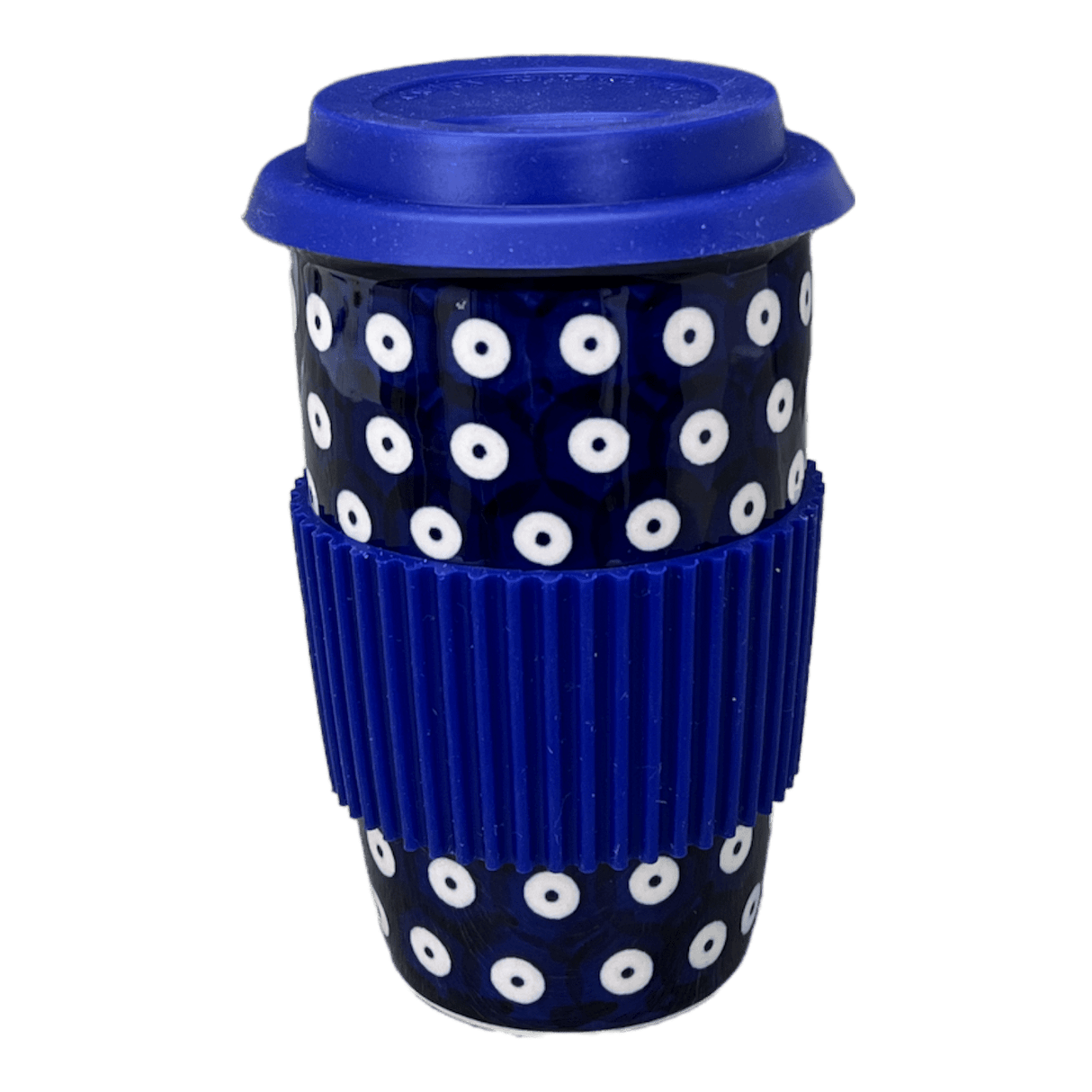 Mug, Travel, 14 oz in "Dot to Dot" by Manufaktura | K115T-70A