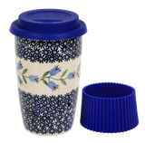 Mug, Travel, 14 oz in "Lily of the Valley" by Manufaktura | K115T-ASD