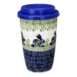 Mug, Travel, 14 oz in "Bunny Love" by Manufaktura | K115T-P324