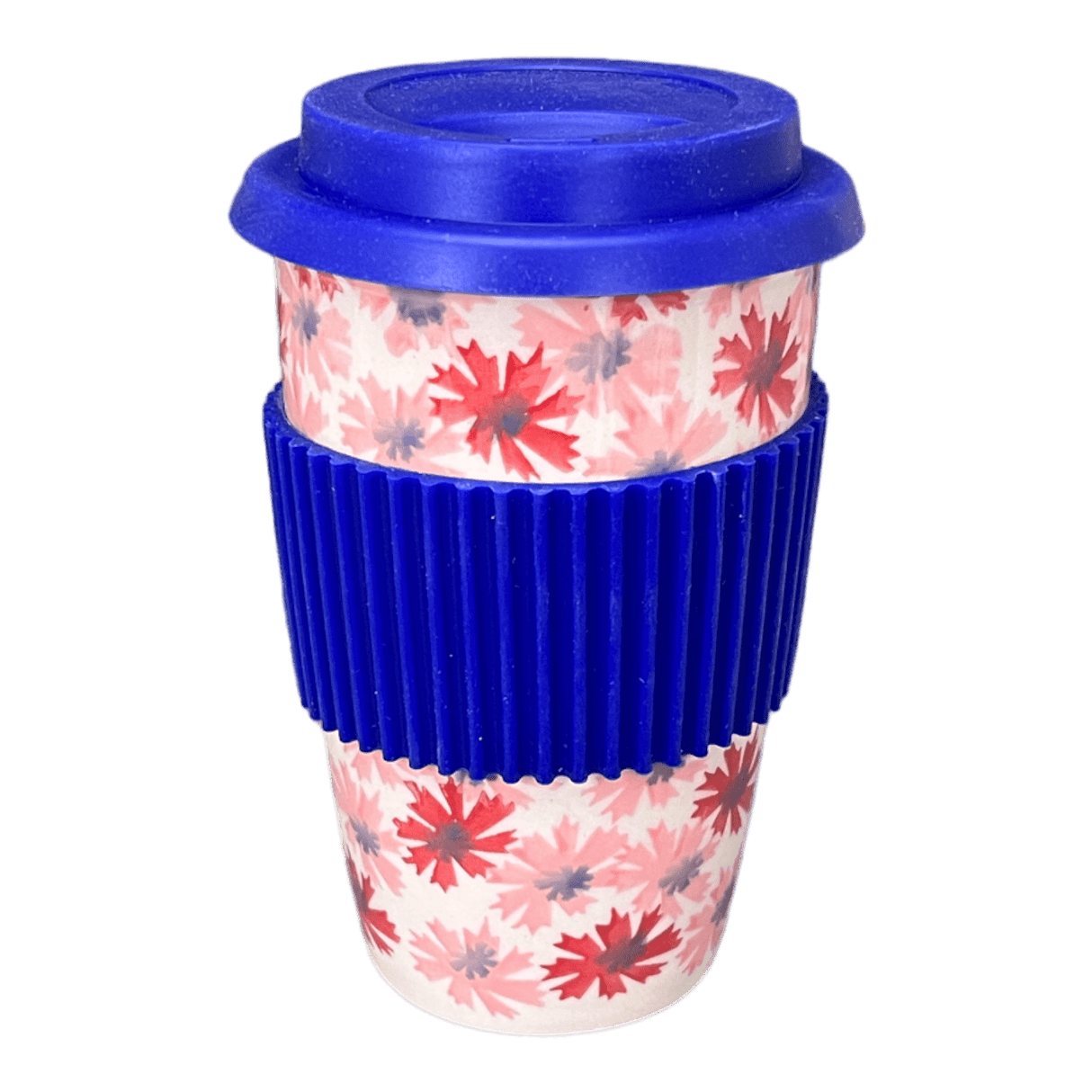 Mug, Travel, 14 oz in "Scarlet Daisy" by Manufaktura | K115U-AS73