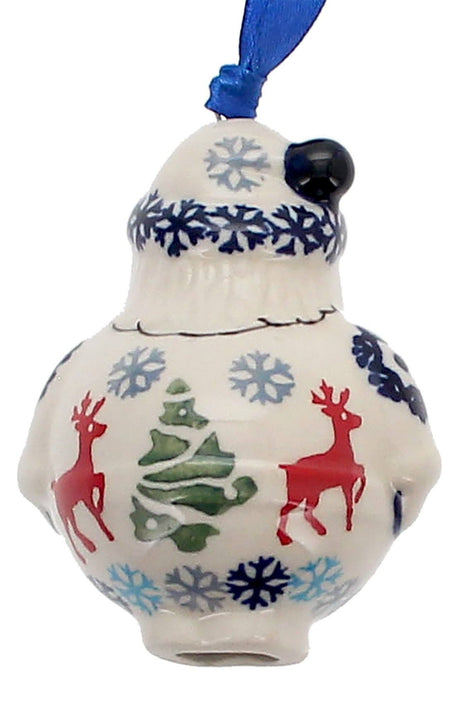 Ornament, Santa, 2.5" in "Reindeer Games" by Manufaktura | K144T-BL07