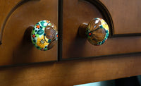 A picture of a Polish Pottery Drawer Pulls (ACT) | GAD25-ACT as shown at PolishPotteryOutlet.com/products/drawer-pulls-act