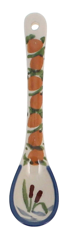 Polish Pottery 5" Sugar Spoon (Ducks in a Row) | L001U-P323 Additional Image at PolishPotteryOutlet.com
