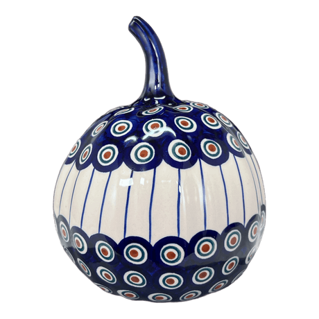 Luminary, Pumpkin, Small, 5.5" in "Peacock in Line" by Manufaktura | L021T-54A