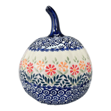 Luminary, Pumpkin, Small, 5.5" in "Flower Power" by Manufaktura | L021T-JS14