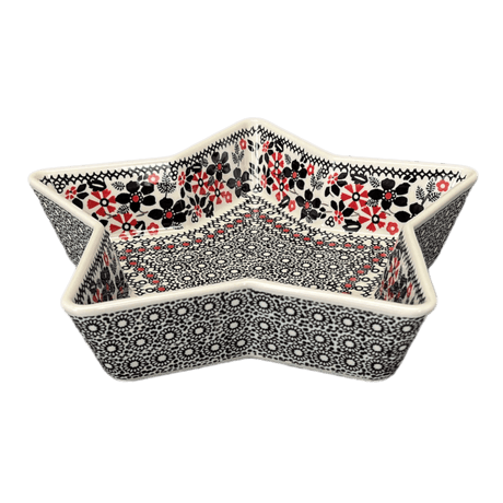 Baker, Star-Shaped, 10" in "Duet in Black & Red" by Manufaktura | M045S-DPCC