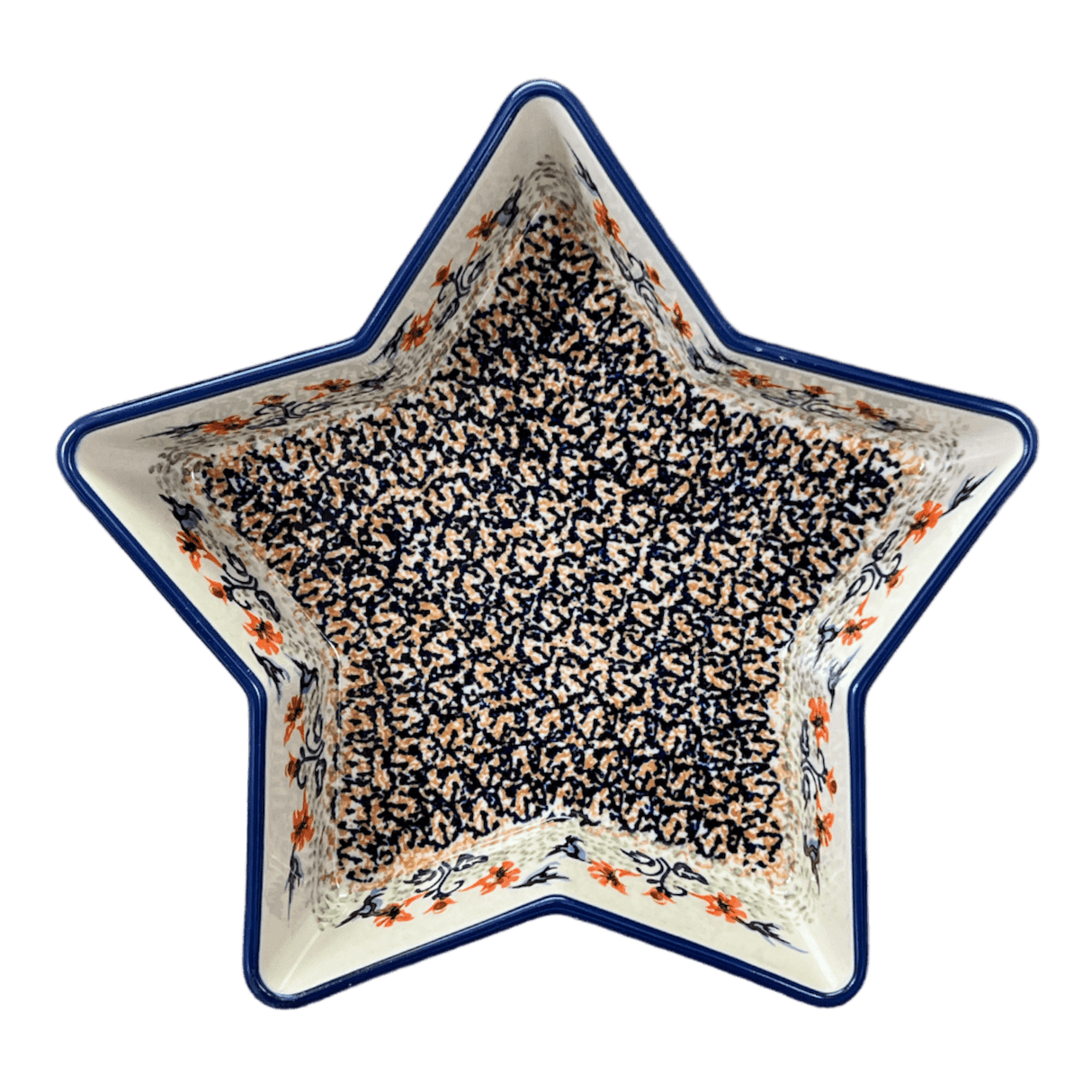 Baker, Star-Shaped, 10" in "Hummingbird Harvest" by Manufaktura | M045S-JZ35