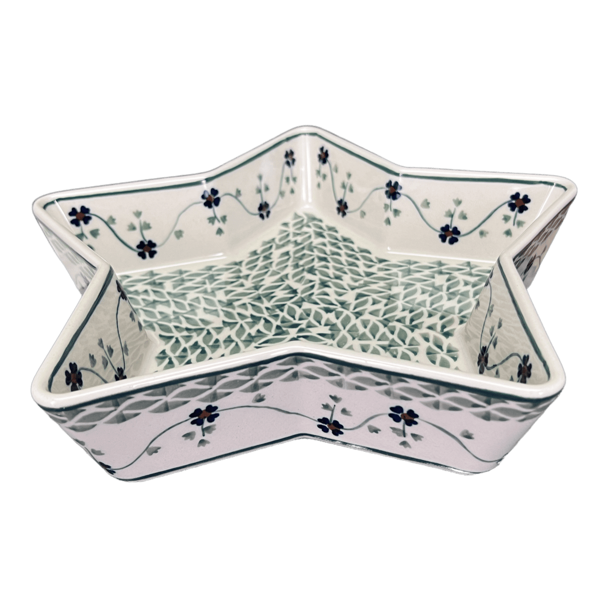 Baker, Star-Shaped, 10" in "Woven Pansies" by Manufaktura | M045T-RV