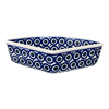 Polish Pottery Wedge-Shaped Bowl (Eyes Wide Open) | M048T-58 at PolishPotteryOutlet.com