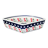 Bowl, Wedge-Shaped, 5" x 8.5" in "Cherry Dot" by Manufaktura | M048T-70WI