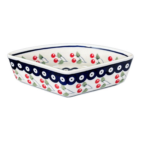 Bowl, Wedge-Shaped, 5" x 8.5" in "Cherry Dot" by Manufaktura | M048T-70WI