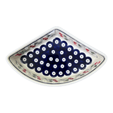 Bowl, Wedge-Shaped, 5" x 8.5" in "Cherry Dot" by Manufaktura | M048T-70WI