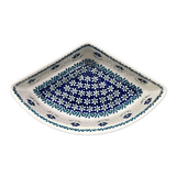 Bowl, Wedge-Shaped, 5" x 8.5" in "Forget Me Not" by Manufaktura | M048T-ASS