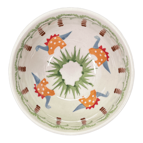 Bowl, Round, Tapered, 5.25" in "Dinosaur Park" by Manufaktura | M052T-DDIN