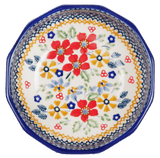 Bowl, Multiangular, 5" in "Ruby Bouquet" by Manufaktura | M058S-DPCS