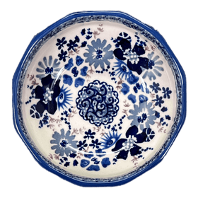 Polish Pottery Multi-Angular, Multi-Use Bowl (Blue Life) | M058S-EO39 Additional Image at PolishPotteryOutlet.com