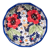 Bowl, Multiangular, 5" in "Poppies & Posies" by Manufaktura | M058S-IM02