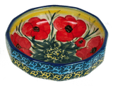 Bowl, Multiangular, 5" in "Poppies in Bloom" by Manufaktura | M058S-JZ34