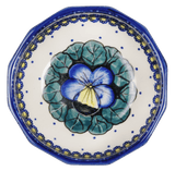 Bowl, Multiangular, 5" in "Pansies" by Manufaktura | M058S-JZB
