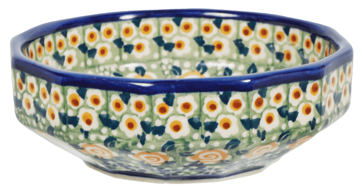 Bowl, Multiangular, 5" in "Perennial Garden" by Manufaktura | M058S-LM