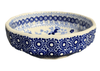 Polish Pottery Multi-Angular, Multi-Use Bowl (Duet in Blue) | M058S-SB01 at PolishPotteryOutlet.com