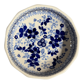 Polish Pottery Multangular Bowl (Duet in Blue) | M058S-SB01 Additional Image at PolishPotteryOutlet.com