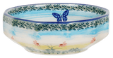 Bowl, Multiangular, 5" in "Butterflies in Flight" by Manufaktura | M058S-WKM