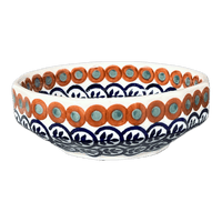 A picture of a Polish Pottery Multangular Bowl (Olive Garden) | M058T-48 as shown at PolishPotteryOutlet.com/products/multi-angular-multi-use-bowl-olive-garden-m058t-48