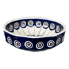 Polish Pottery Multangular Bowl (Peacock in Line) | M058T-54A at PolishPotteryOutlet.com