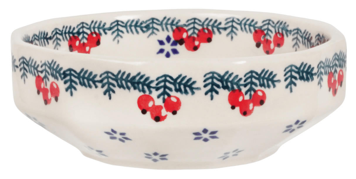 Bowl, Multiangular, 5" in "Red Bird" by Manufaktura | M058T-GILE