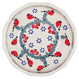 Bowl, Multiangular, 5" in "Red Bird" by Manufaktura | M058T-GILE
