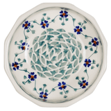 Bowl, Multiangular, 5" in "Woven Pansies" by Manufaktura | M058T-RV