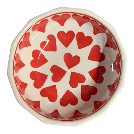 Bowl, Multiangular, 5" in "Whole Hearted Red" by Manufaktura | M058T-SEDC