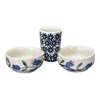Polish Pottery Salt & Pepper Cellar (Lily of the Valley) | M067T-ASD at PolishPotteryOutlet.com