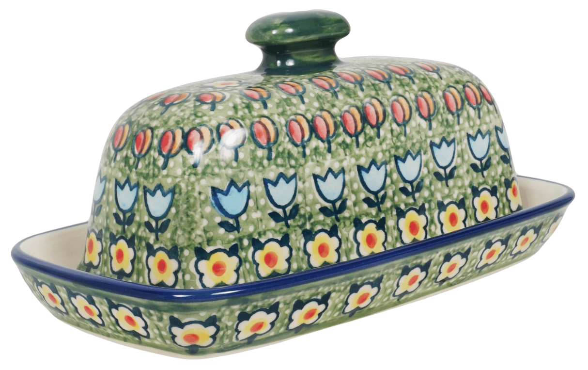 Butter Dish, American, 4" x 7.5" in "Amsterdam" by Manufaktura | M074S-LK