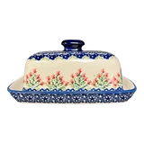 Butter Dish, American, 4" x 7.5" in "Burning Thistle" by Manufaktura | M074S-P270