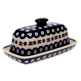Butter Dish, American, 4" x 7.5" in "Mosquito" by Manufaktura | M074T-70