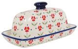 Butter Dish, American, 4" x 7.5" in "Simply Beautiful" by Manufaktura | M074T-AC61