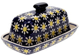 Butter Dish, American, 4" x 7.5" in "Mornin' Daisy" by Manufaktura | M074T-AM