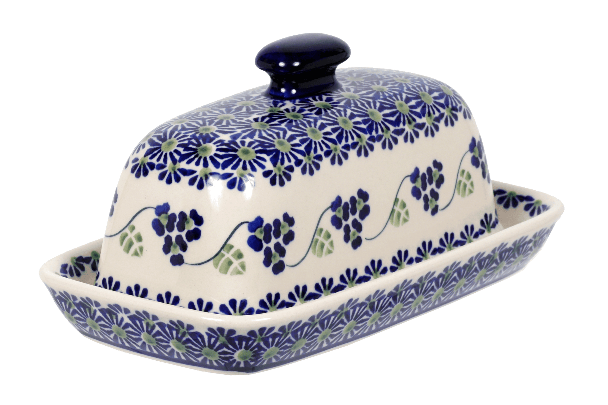 American Butter Dish (Holiday Cheer)  M074T-NOS2 - The Polish Pottery  Outlet