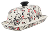 Polish Pottery Butter Dish, American, 4" x 7.5" in "Night Garden" by Manufaktura | M074U-BL02 at PolishPotteryOutlet.com