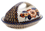 Butter Dish, Fancy, 5" x 7" in "Bouquet in a Basket" by Manufaktura | M077S-JZK