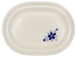 Butter Dish, Fancy, 5" x 7" in "Duet in Blue" by Manufaktura | M077S-SB01