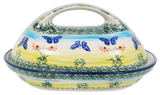 Butter Dish, Fancy, 5" x 7" in "Butterflies in Flight" by Manufaktura | M077S-WKM