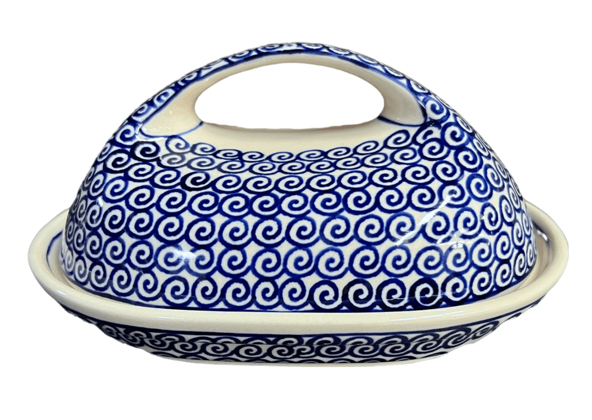 Butter Dish, Fancy, 5" x 7" in "Riptide" by Manufaktura | M077T-63